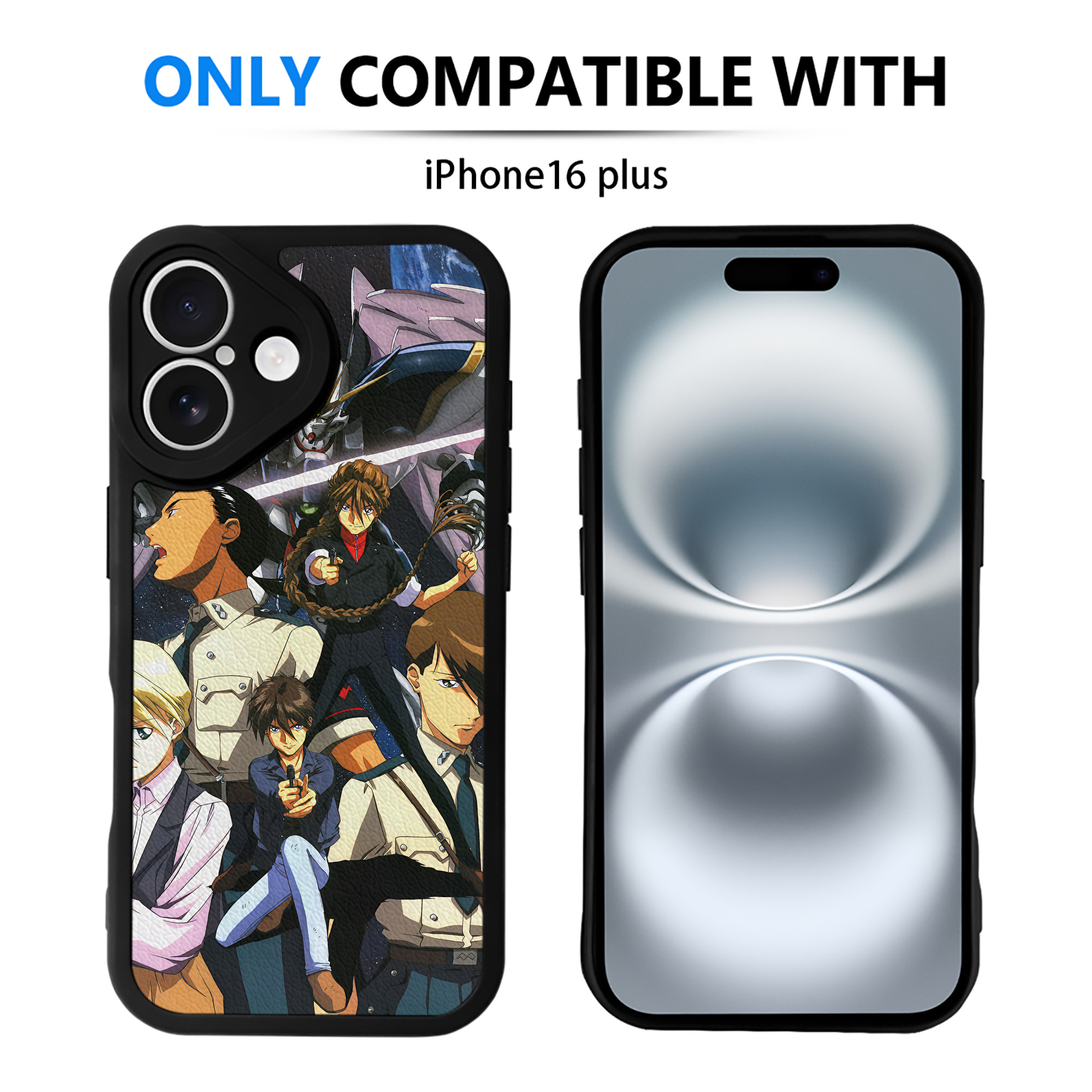 （画像用） 機動戦士ガンダム Mobile Suit Gundam 【iPhone 16シリーズ対応】シリコンスマホケース（レザー調） 材質：シリコン